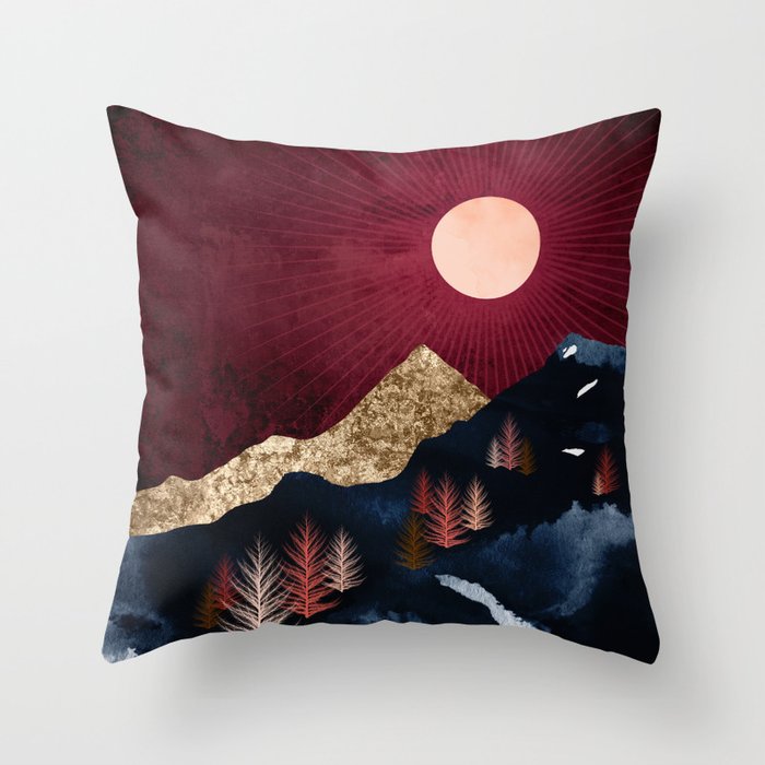 Autumn Night Throw Pillow Gallery Image 6