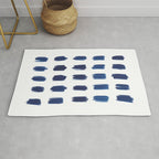Indigo Abstract Brush Strokes | No. 6 Rug Gallery Image 1