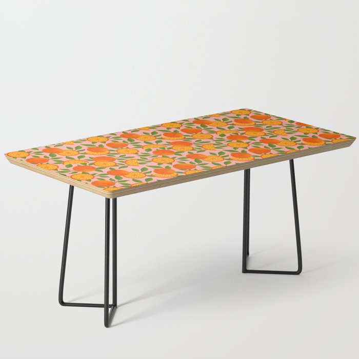 Orange Pattern on Pink Coffee Table Gallery Image 1