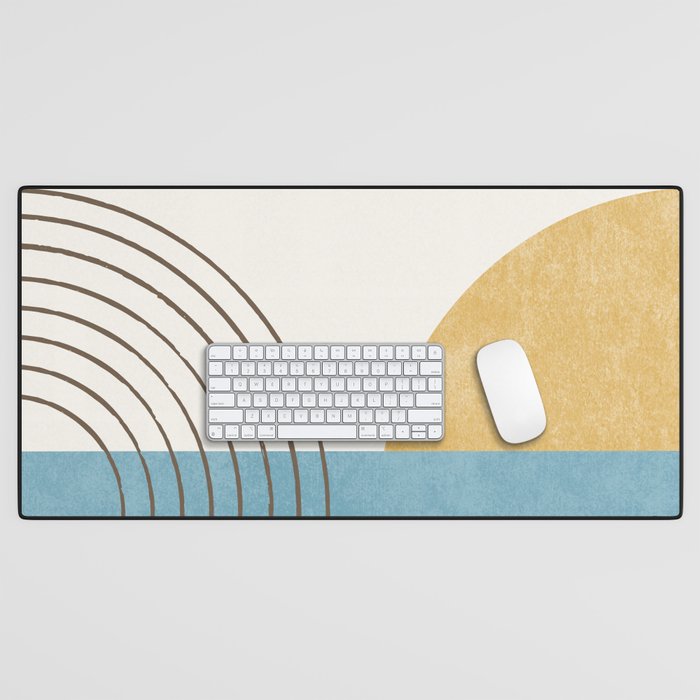 Sunny Ocean Horizon Desk Mat Gallery Image 1