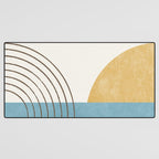 Sunny Ocean Horizon Desk Mat Gallery Image 3