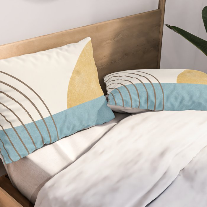 Sunny Ocean Horizon Pillow Sham Gallery Image 2