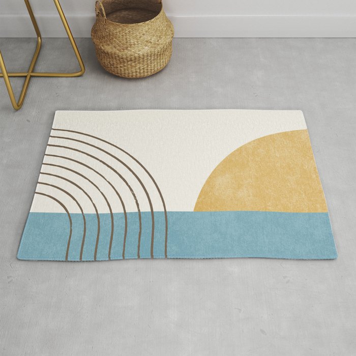 Sunny Ocean Horizon Rug Gallery Image 1