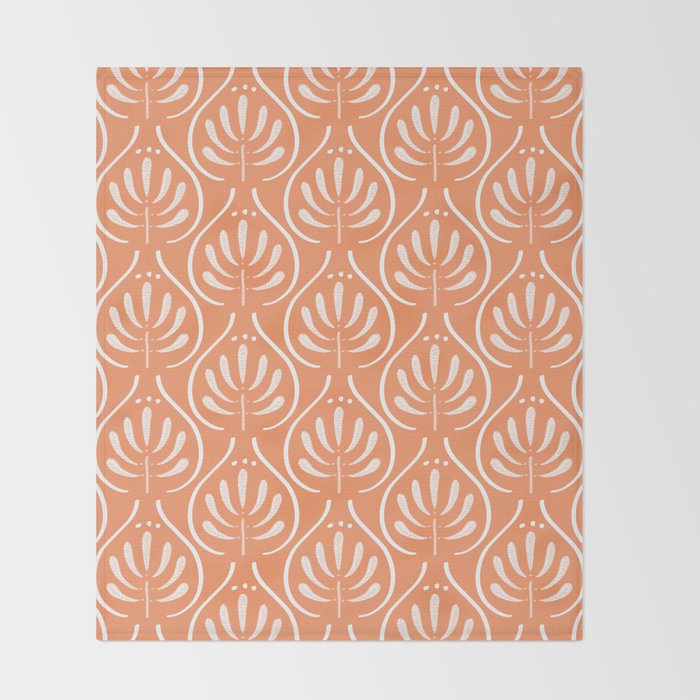 Boho salmon Throw Blanket Gallery Image 2