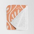 Boho salmon Throw Blanket Gallery Image 3