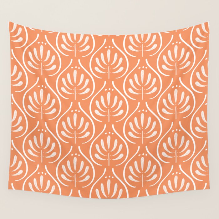 Boho salmon Wall Tapestry Gallery Image 4