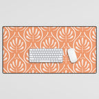 Boho salmon Desk Mat Gallery Image 1