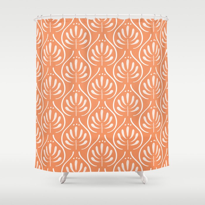 Boho salmon Shower Curtain Gallery Image 1