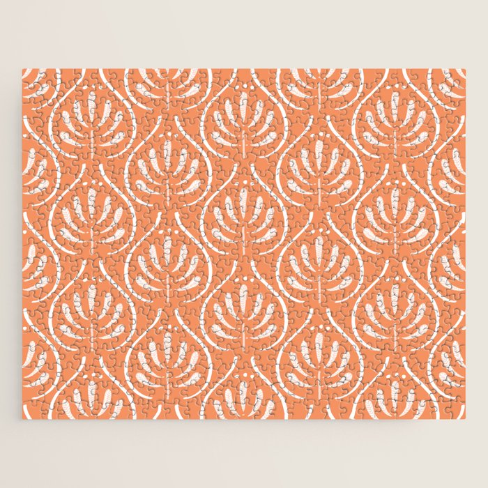 Boho salmon Jigsaw Puzzle Gallery Image 1