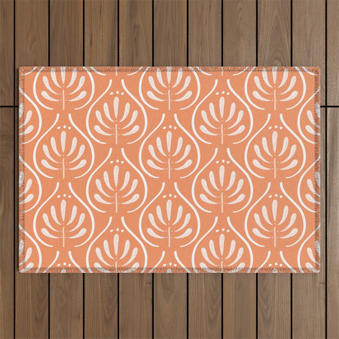Boho salmon Outdoor Rug Gallery Image 1