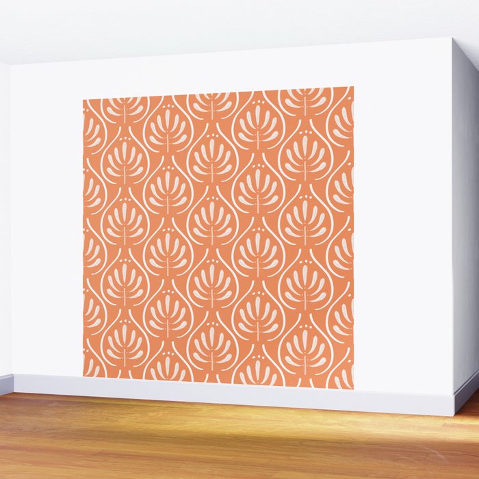 Boho salmon Wall Mural Gallery Image 2