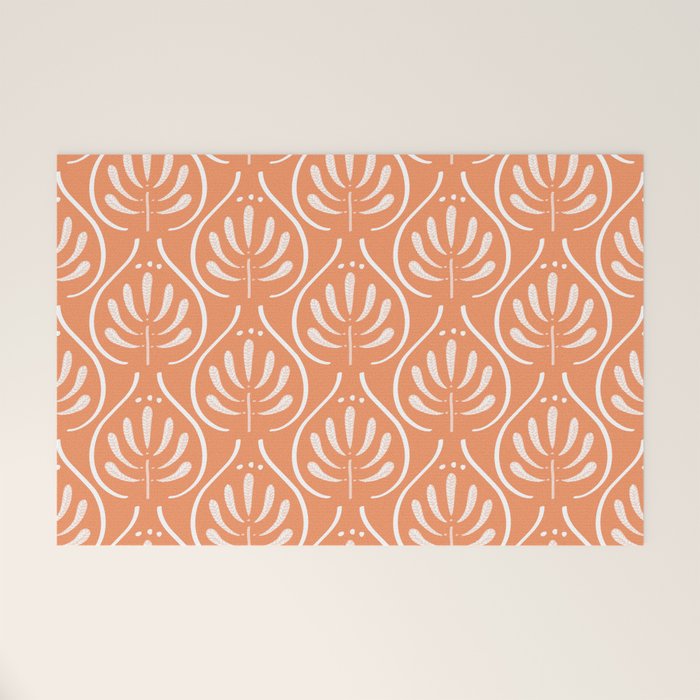 Boho salmon Welcome Mat Gallery Image 1