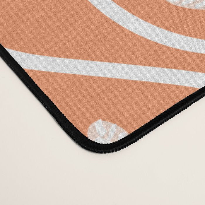 Boho salmon Desk Mat Gallery Image 4
