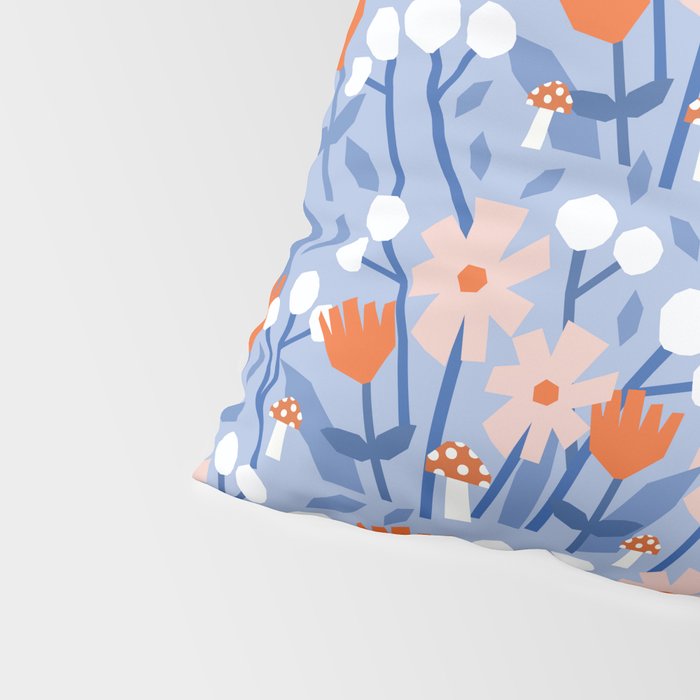 Red and blue spring flowers  Pillow Sham Gallery Image 4