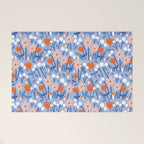 Red and blue spring flowers  Welcome Mat Gallery Image 1
