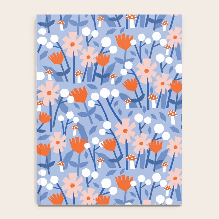 Red and blue spring flowers  Notebook Gallery Image 4