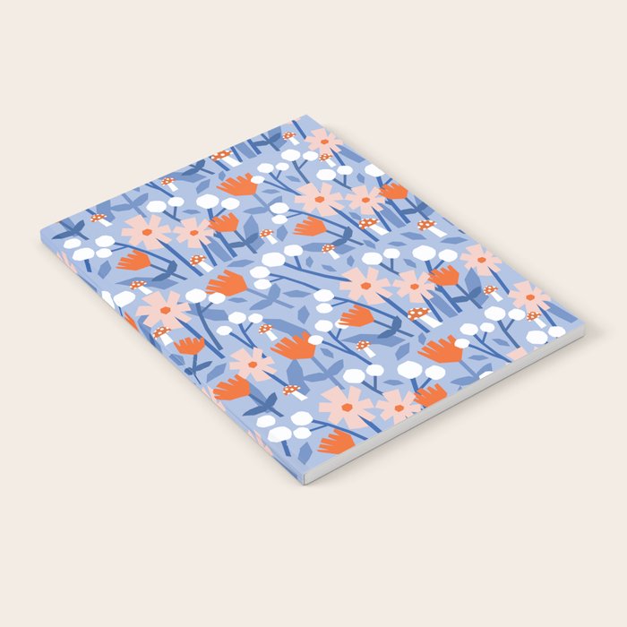 Red and blue spring flowers  Notebook Gallery Image 2