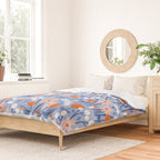 Red and blue spring flowers  Duvet Cover Gallery Image 2