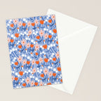 Red and blue spring flowers  Stationery Card Gallery Image 2