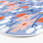 Red and blue spring flowers  Bath Mat Gallery Image 3