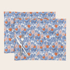 Red and blue spring flowers  Placemat Gallery Image 1