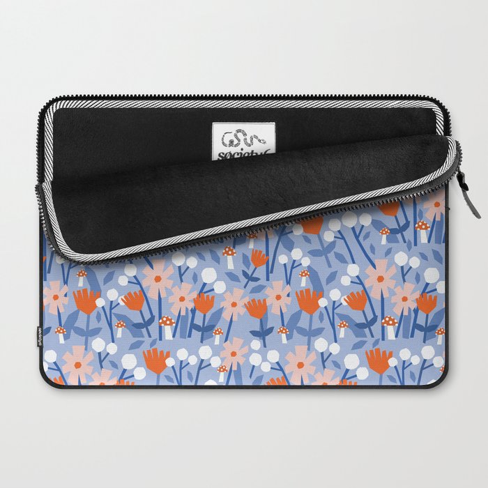 Red and blue spring flowers  Laptop Sleeve Gallery Image 2
