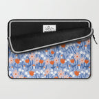 Red and blue spring flowers  Laptop Sleeve Gallery Image 2
