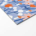 Red and blue spring flowers  Welcome Mat Gallery Image 2