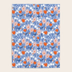 Red and blue spring flowers  Poster Gallery Image 4