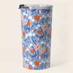 Red and blue spring flowers  Travel Mug Gallery Image 3