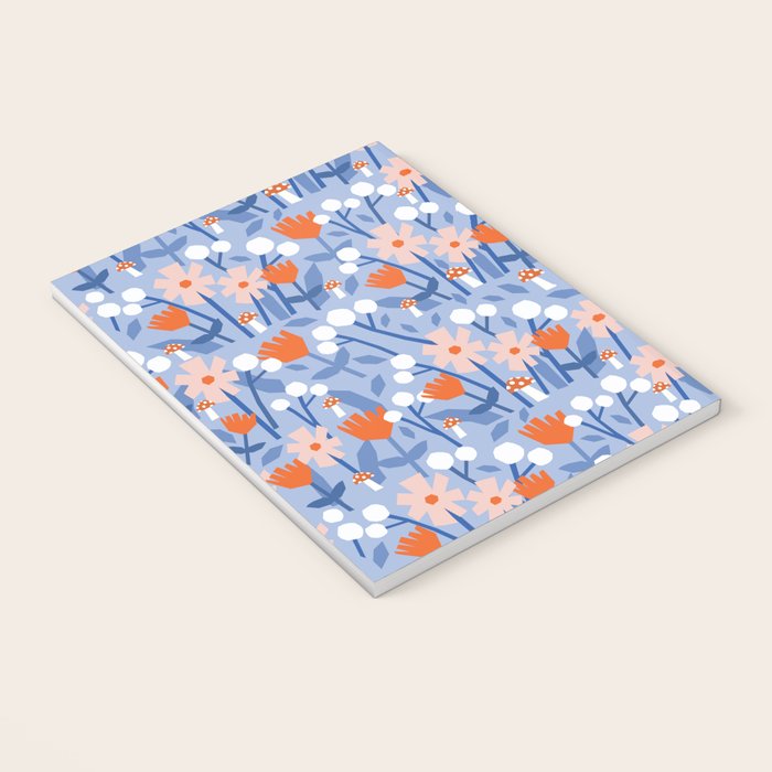 Red and blue spring flowers  Notebook Gallery Image 3