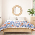 Red and blue spring flowers  Duvet Cover Gallery Image 3