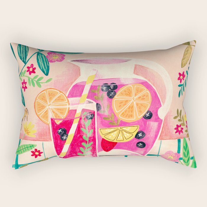 Summer cocktail Rectangular Pillow Gallery Image 1