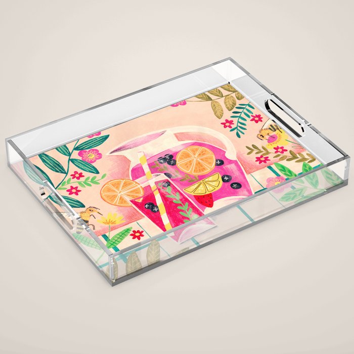Summer cocktail Acrylic Tray Gallery Image 1