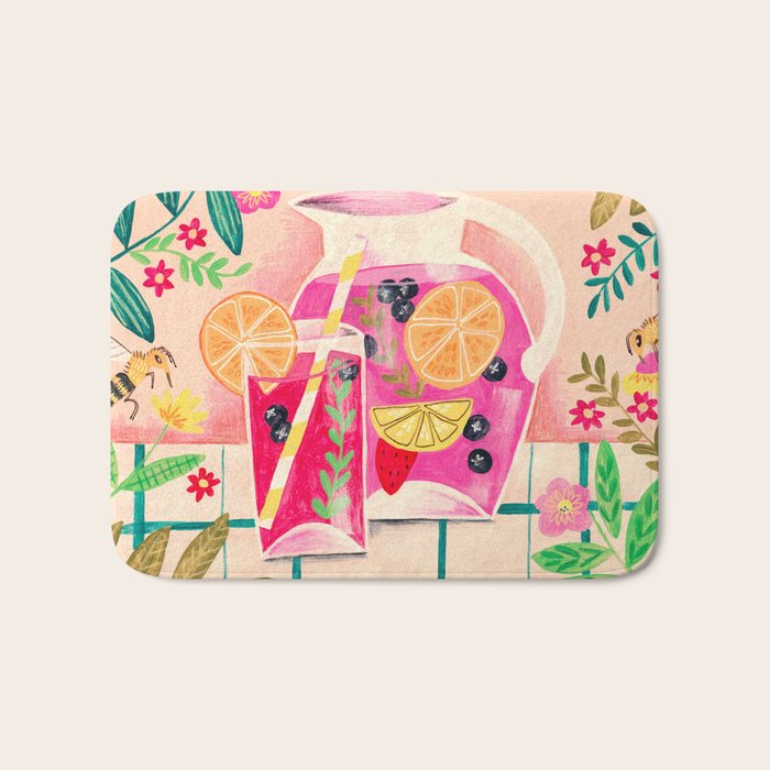 Summer cocktail Bath Mat Gallery Image 1