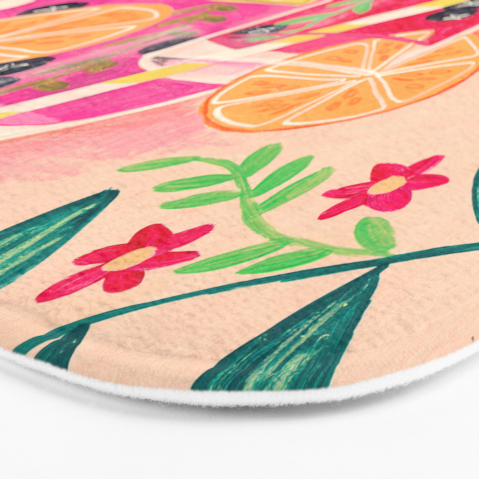 Summer cocktail Bath Mat Gallery Image 3