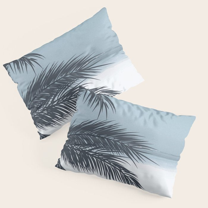 Palm and Ocean Pillow Sham Gallery Image 1
