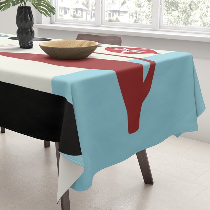 Mid-Century Modern Art Cats Tablecloth Gallery Image 3