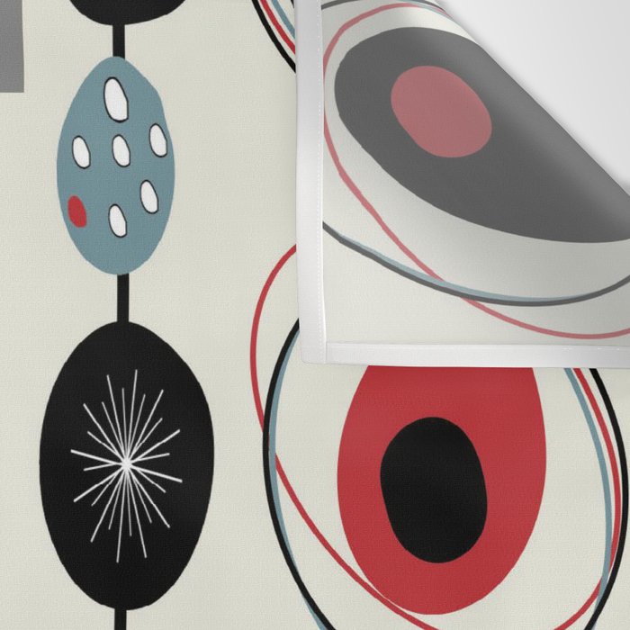 Mid-Century Modern Art Cats Wall Tapestry Gallery Image 3