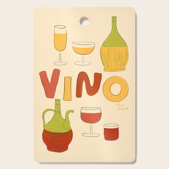 Vino Italian Wine Cutting Board Gallery Image 1