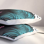 Memphis pattern 52 - 80s / 90s Retro / Palm Tree Pillow Sham Gallery Image 3