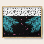 Memphis pattern 52 - 80s / 90s Retro / Palm Tree Serving Tray Gallery Image 1
