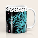 Memphis pattern 52 - 80s / 90s Retro / Palm Tree Coffee Mug Gallery Image 1