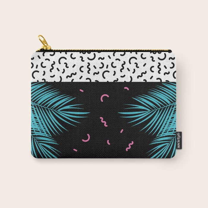 Memphis pattern 52 - 80s / 90s Retro / Palm Tree Carry All Pouch Gallery Image 1