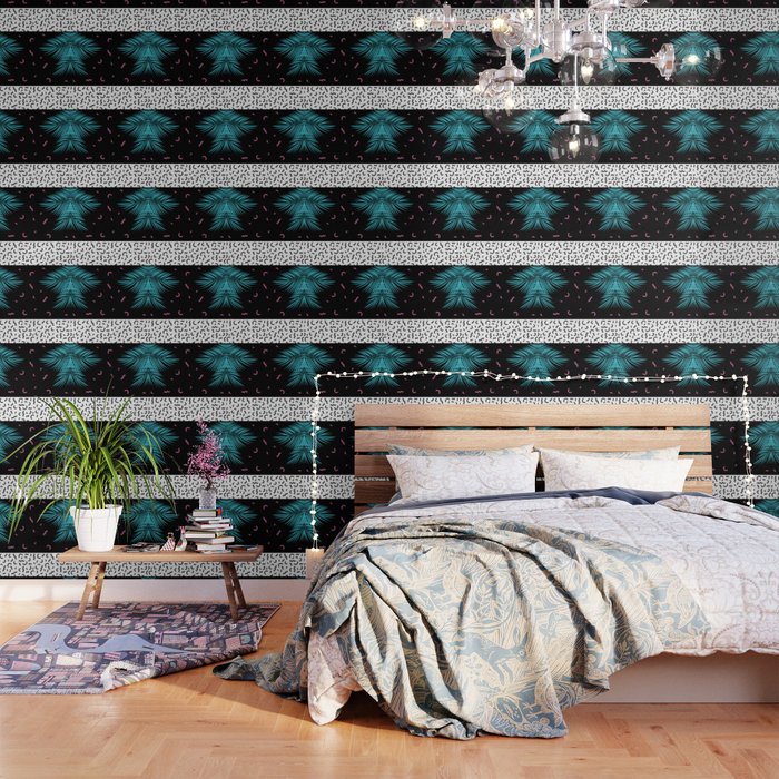 Memphis pattern 52 - 80s / 90s Retro / Palm Tree Wallpaper Gallery Image 3