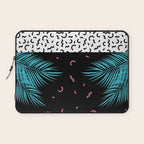 Memphis pattern 52 - 80s / 90s Retro / Palm Tree Laptop Sleeve Gallery Image 1