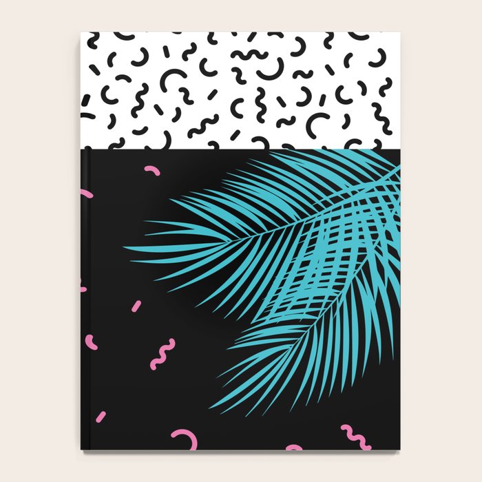 Memphis pattern 52 - 80s / 90s Retro / Palm Tree Notebook Gallery Image 4