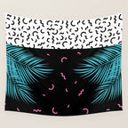 Memphis pattern 52 - 80s / 90s Retro / Palm Tree Wall Tapestry Gallery Image 4