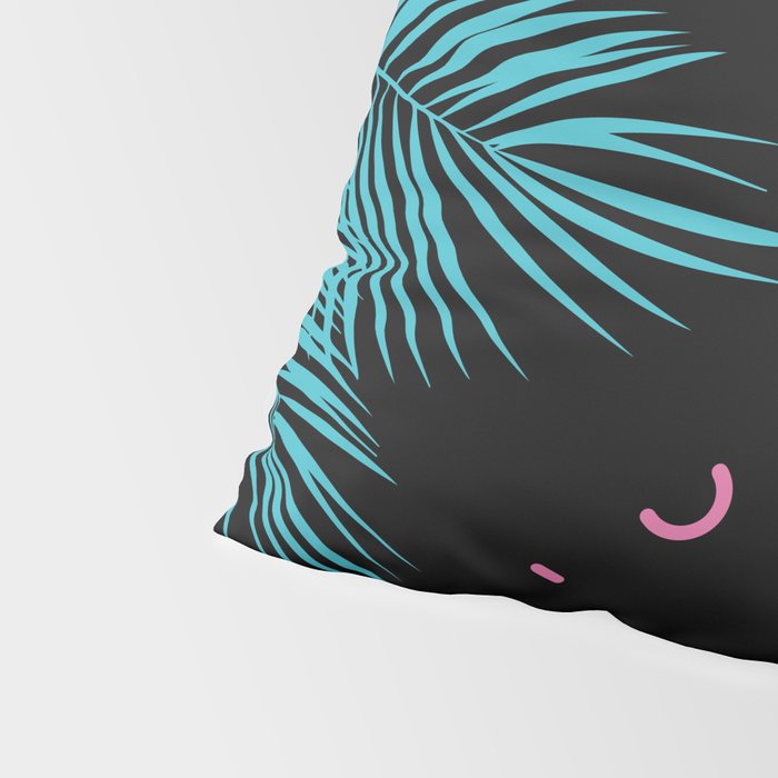 Memphis pattern 52 - 80s / 90s Retro / Palm Tree Pillow Sham Gallery Image 4