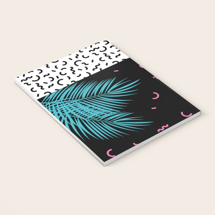 Memphis pattern 52 - 80s / 90s Retro / Palm Tree Notebook Gallery Image 3